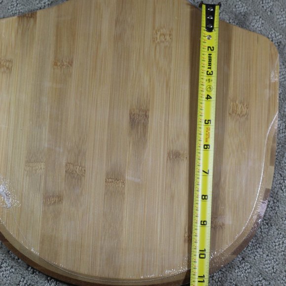 NEW IN PACKAGE - Kitchen Zone Bamboo Pizza Peel 12"x11" - Picture 5 of 6